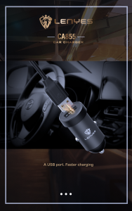 LENYES CA855 Car Charger 10W (USB Type A) Supper Mini