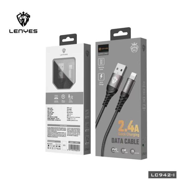 Lenyes LC943 USB-C to USB-C - 100W PD Ultra-Fast Charging Cable for USB-C Devices