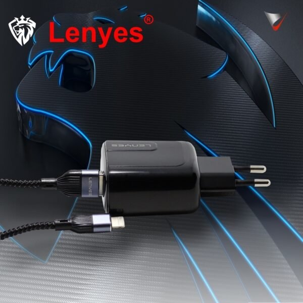 LENYES Fast Charging Data Cable LC951 USB Lighting to USB-A 2.4 Male Charger Cable, 3 Feet